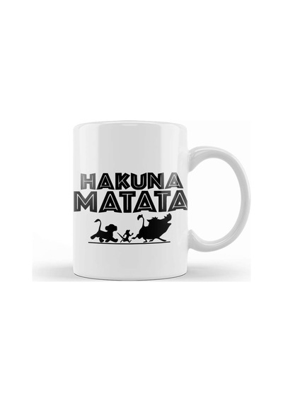 Hakuna Matata 01 Kupa Bardak Porselen Karışık