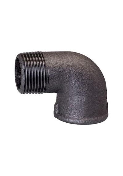 Fitings - Kuyruklu Dirsek Siyah 2"