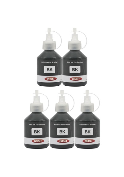Ekoset Brother Dcp T300 T310 Uyumlu Siyah Mürekkep 100 ML 5 Adet