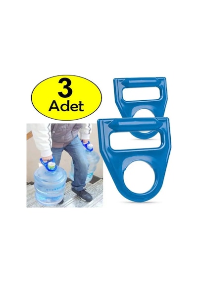 3 Adet Damacana Tutacağı Damacana Su Sebili Taşıma Aparatı Damacana Askı Aparatı Kırılmaz Mavi Diğer