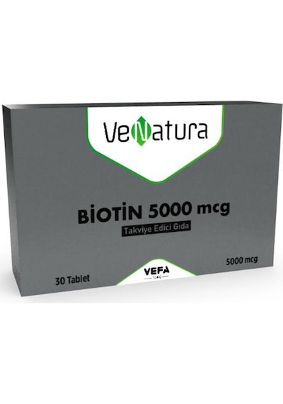 Venatura Biotin 5000 Mcg 30 Tablet