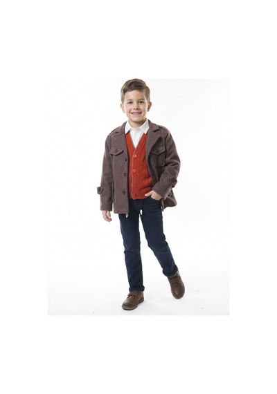 Xo Kids Erkek Çocuk 4lü Alt Üst Takım 2-5 Yaş 12207 Kahverengi
