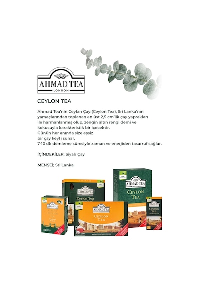 Ceylon Tea 3 Paket Dökme Çay 400 G Ve Oda Kokusu
