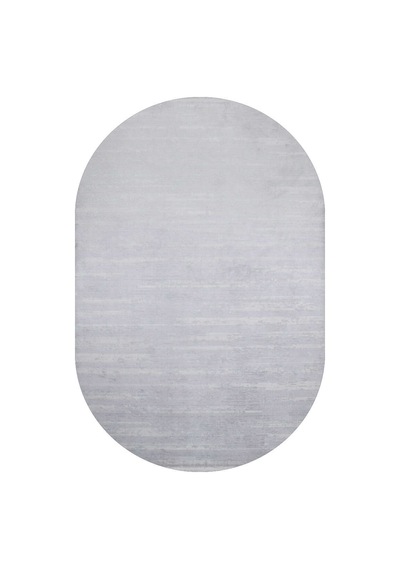 Alya Modern Tasarım Makine Oval Halı 20434 Gri