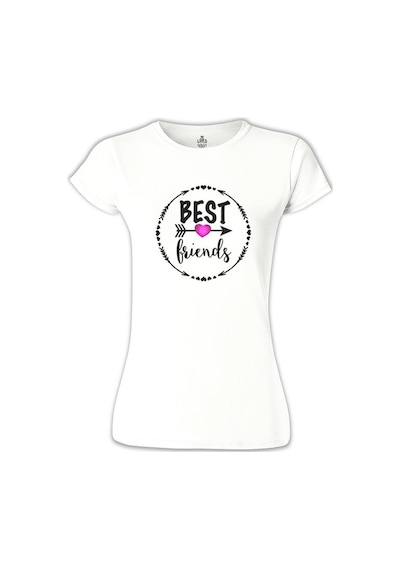 Best Friends - F2 Beyaz Kadın Tshirt 001