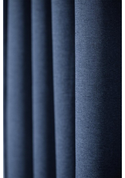 Olea 140x270 Cm 2 Adet Fon Perde İndigo Mavi