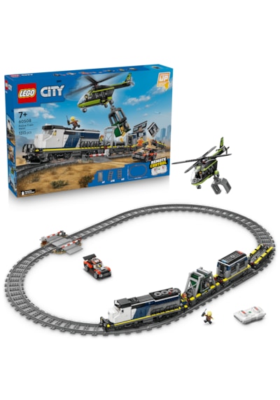 LEGO® City Polis Treni Soygunu 60508 – 7 Yaş ve Üzeri Çocuklar için 6 Minifigür İçeren Yaratıcı Oyuncak Yapım Seti (1313 Parça)