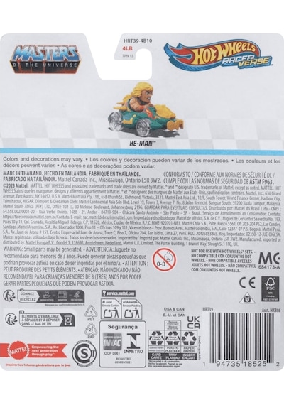 Hot Wheels Racerverse Tekli Arabalar He-man Hrt39