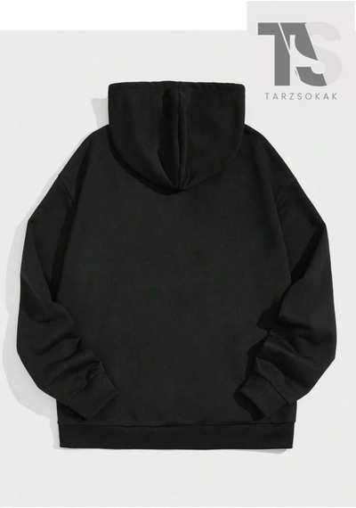 Tarzsokak Challange Sweatshirt Fermuarlı Hırka Siyah Siyah