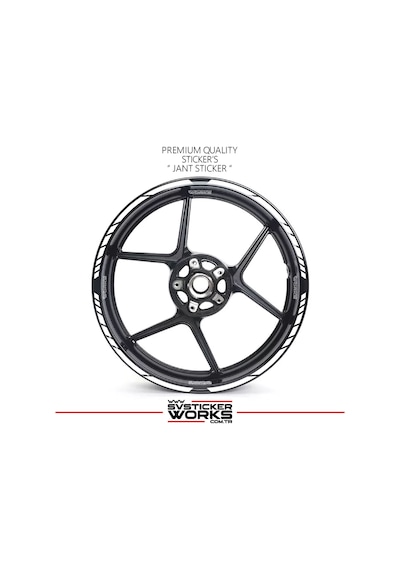 Tüm Motosikeltler Uyumlu 17 İnch Jant Sticker Seti 44091058