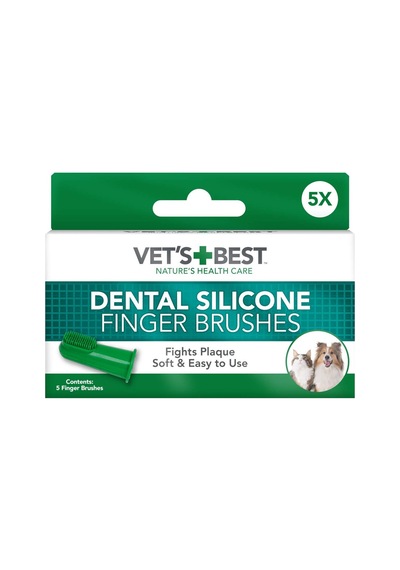 Vet's Best Vet S Best Kedi Ve Köpekler İçin Silikon Başlıklı Parmak Diş Fırçası Sku: Zeus8690010287090