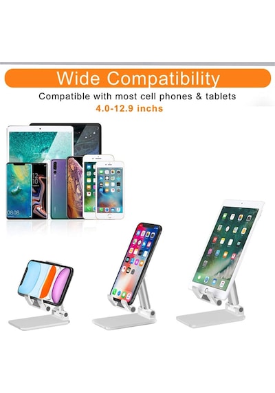 Masaüstü Katlanabilir Tablet ve Telefon Tutucu 2 Kademeli Stand
