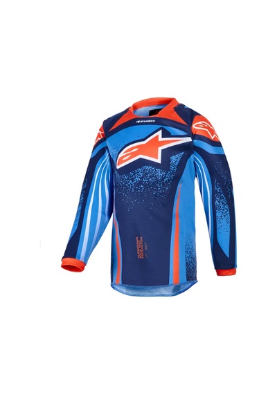Alpinestars Kid Racer Nomur Çocuk Off-road Motosiklet Jerseyi Mavi Kırmızı