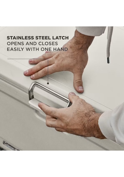 Coleman Pro 45qt Kamp Buzluğu 43l Taşınabilir 4 Gün Soğuk Tutar 74 Kutu Kapasiteli Tekne Yat Karavan Bej