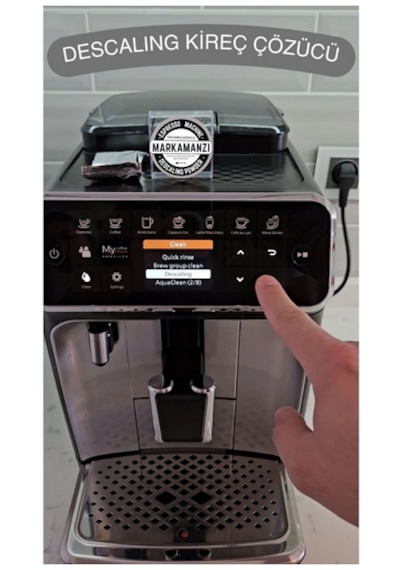 Espresso Kahve Makinası Kireç Çözücü Descaling 3adx10gr Philips Uyumlu