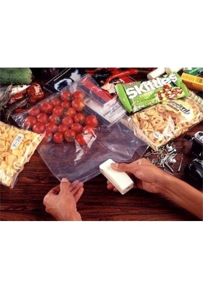 Pilli Poşet Kapatıcı Super Sealer Paket Kapatıcı Poşet Ağzı Kapatıcı Plastik 10 X 15 Gri Tr Diğer