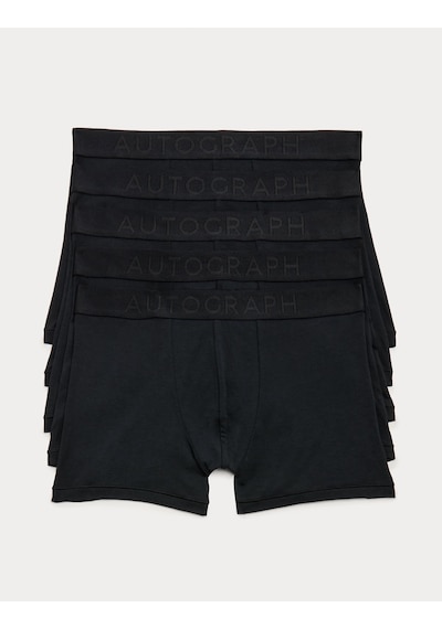 Marks & Spencer 5'li Boxer Seti T14005330a Siyah