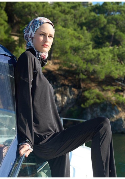 Mayovera Tesettür Mayo - Spor Şal Siyah