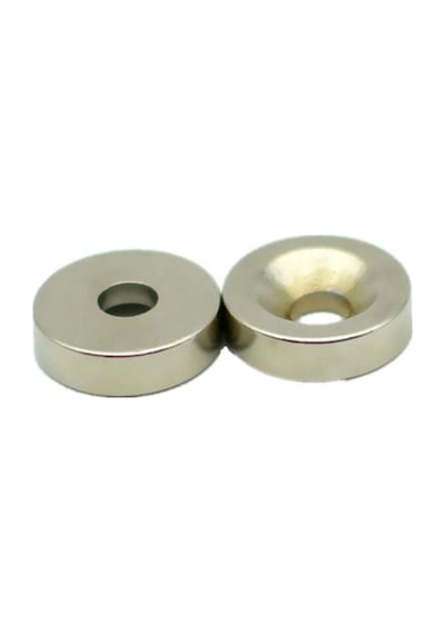 5 Adet 10mm X 3mm Havşa Delikli Güçlü Neodyum Mıknatıs