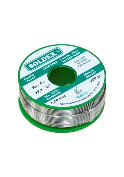 Powermaster Soldex 1.20 Mm 200 Gr Kurşunsuz Lehim Teli
