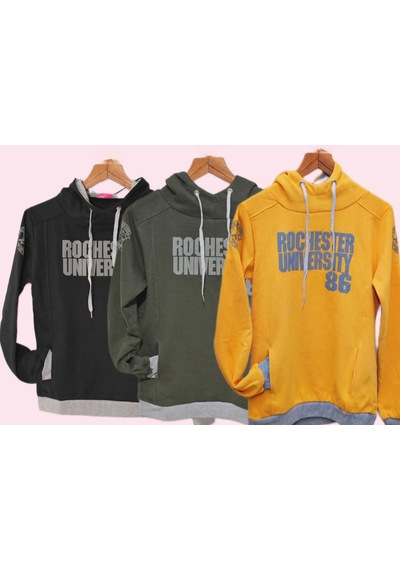 Kapüşonlu Unisex Sweat Sarı
