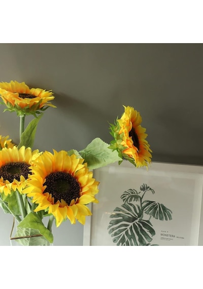 Yapay Çiçek Ayçiçeği Sarı Sunflower Dekoratif Çiçek 90Cm Dev Ay Ç Yapay Çiçek Ayçiçeği Sarı Sunflower Dekoratif Çiçek 90Cm Dev Ay Ç