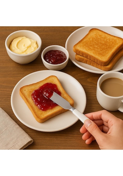 6 Lı Kahvaltı Ve Tereyağı Bıçağı Seti 11 Cm Yayma Bıçakları, Kahvaltılık, Reçel, Krem Peynir