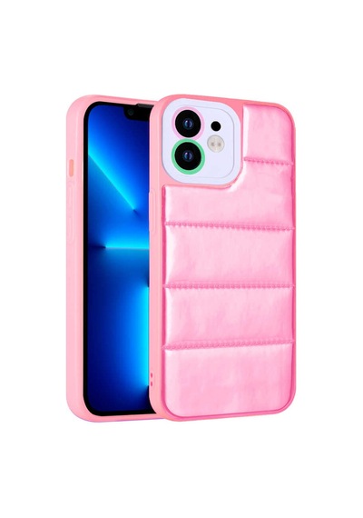 Ardemix Apple Uyumlu iPhone 12 Kamera Korumalı Aihttgli Renkli Seksek Kılıf-pembe Pembe