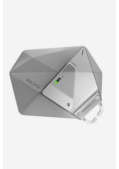 Apple Uyumlu Airpods Pro 3 Geometrik Desenli Kilitleme Mekanizmalı Ve Askı İpli Kılıf A39 Gri