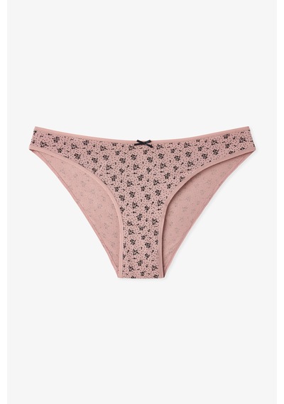 Penti Renkli Black Flower 3'lü Pamuklu Slip Külot