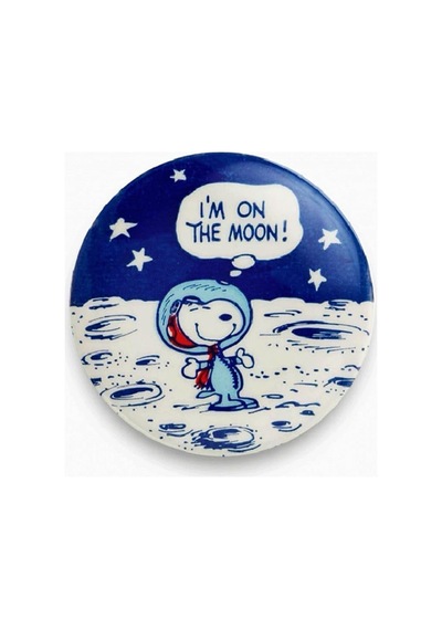 Ms Major Selection Snoopy I'm On The Moon Yazılı Rozet Diğer