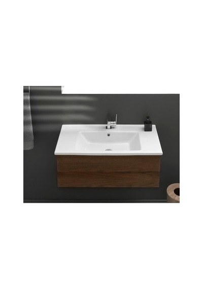 85 X 45 Cm Turkuaz Etajerli Lavabo, Şık Ve Kullanışlı 508 Yeşil