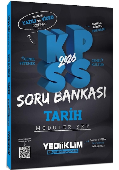 Yediiklim Yayınları 2026 Kpss Gy-gk Tamamı Hem Yazılı Hem Video Çözümlü Modüler Set Soru Bankası 5 Kitap