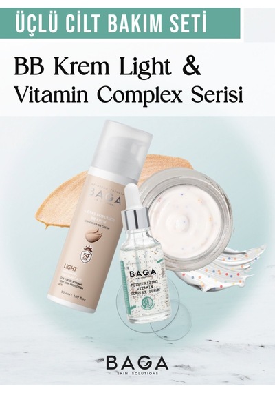 Bb Krem Light & Vitamin Kompleks Krem & Vitamin Kompleks Serum Üçlü Cilt Bakım Seti Diğer