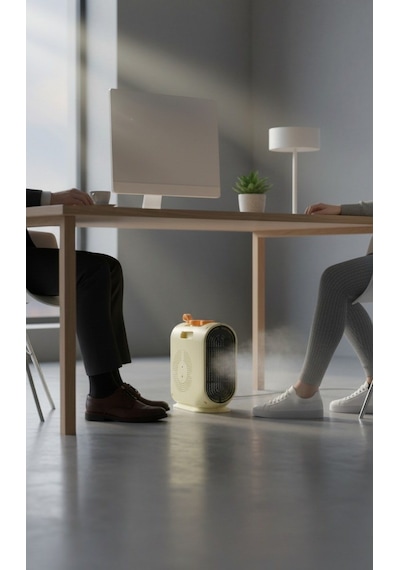 Begin Power 220v-240v Termostatlı Elektrikli Fanlı Isıtıcı Soba Sıcak Ve Soğuk Üfleme Kompakt Taşınabilir Isıtıcı
