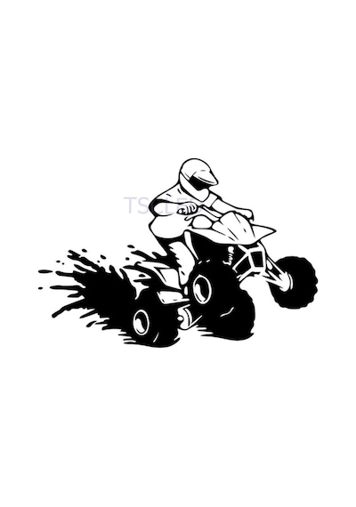 Scooter Atv Sitcker Yapıştırması