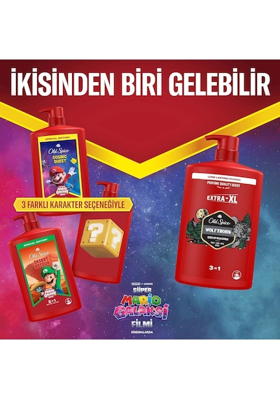 Old Spice Süper Mario 3'ü 1 Arada Duş Jeli 1000 Mililitre Diğer