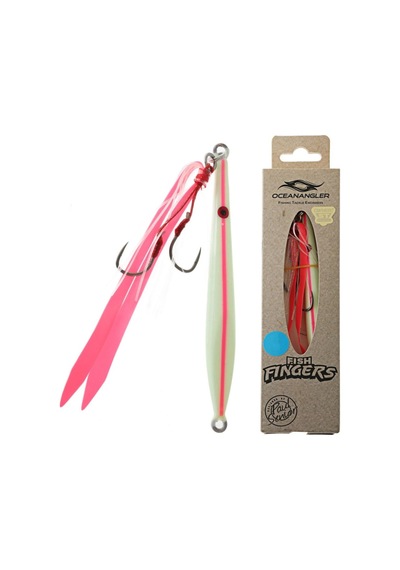 Ocean Angler Fish Fingers Jig 60Gr. Pink Lumo Glow