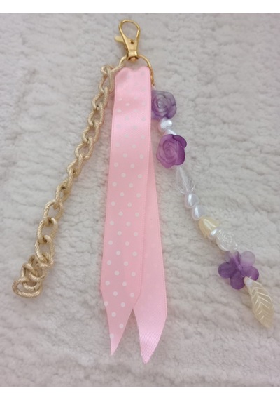 Wisheratelier Mor Ve Pembe Tonlarda Çanta Charmı Mor - Pembe