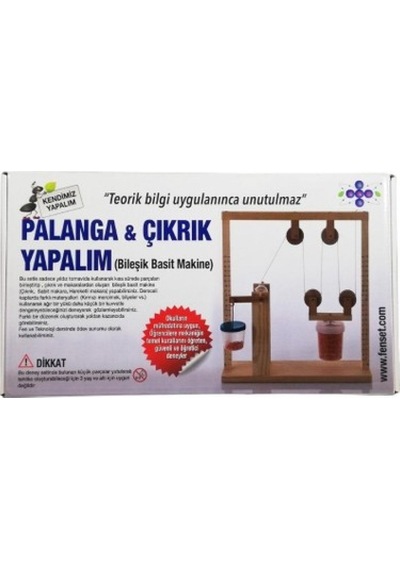 Eğitici Ahşap Palanga Ve Çıkrık Deney Seti Bileşik Basit Makine Stem Eğitim Materyali