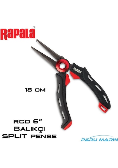 Rapala Rcd6 Splıt Balıkçı Pensesi - Makası Kırmızı - Siyah