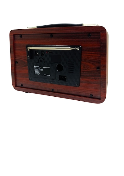 Gold Silver Gs-1340 Nostaljik Ahşap Radyo Şarjlı Bluetooth Hoparlör 3 Bant Fm Am Sw Usb Tf Kırmızı Ceviz