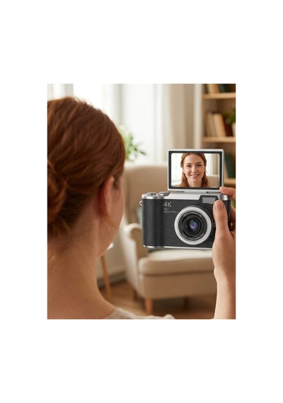 4k Video Çekim Özellikli Dijital Kamera 48 Mp 8x Zoom Ve 180 Derece Döner Ekranl - Hs08378190-8 Renkli