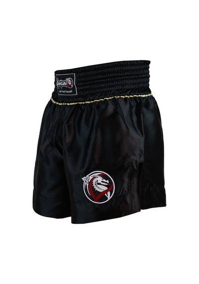 Dragondo Mt3033 Muaythai Şortu Siyah Kick Boks Şortu Siyah