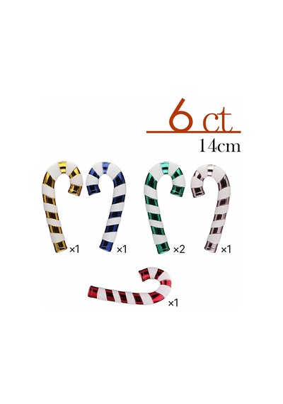 Asılabilir Yılbaşı Yeniyıl Ağacı Süsü Baston Şeker Candy Cane 14cm Christmas New Year Candy Stick Ornaments