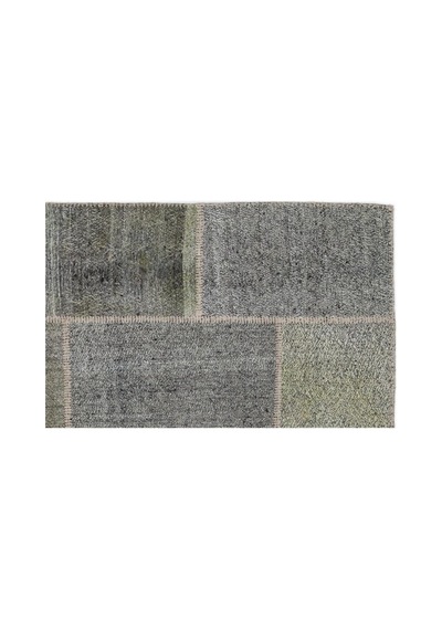 El Dokuması Patchwork Vintage Yün Pamuk Çizgili Halı 1202 160 X 230 Cm Çok Renkli