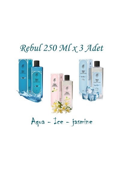 Rebul Ice + Jasmine + Lavanta Kolonya 3 x 250 ML