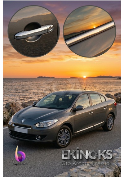 Renault Fluence Avantaj 2 Li Krom Set 2010 Ve Sonrası -2ürün- Paslanmaz Çelik
