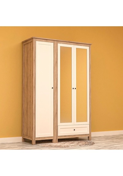 Alev 3 Kapılı Gardrop Mdf Sis Gri Alev 3 Kapılı Gardrop Mdf Sis Gri