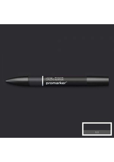 Promarker Çift Uçlu Alkol Bazlı Grafik Çizim Kalemi Black 030 Xb